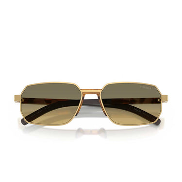 Prada Occhiali da Sole PRD60S 5AK81B Oro/Marrone Sfumato Grigio Uomo 5