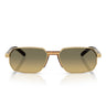 Prada Occhiali da Sole PRD60S 5AK81B Oro/Marrone Sfumato Grigio Uomo