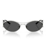 Prada Occhiali da Sole PRD61S 1BC08Z Argento/Grigio Scuro Donna