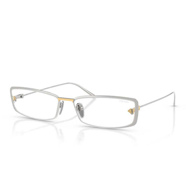 Prada Occhiali da Sole PRD67S 1BC10W Argento/Trasparente con Filtro Luce Blu Donna 2