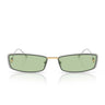 Prada Occhiali da Sole PRD67S 1BC61C Argento/Verde Donna