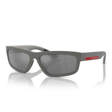 Prada Sonnenbrille PS05ZS 16X7W1 Linea Rossa Grau/Grau Verspiegelt Unisex