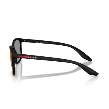 Prada Sonnenbrille PSA08S 1BO08F Linea Rossa Schwarz/Grau Verspiegelt Unisex 3