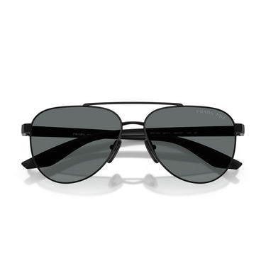 Prada Occhiali da Sole PSA52S 1AB5Z1 Linea Rossa Nero Grigio Scuro Unisex Polarizzati 5