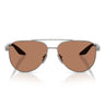 Prada Occhiali da Sole PSA52S 5AV20D Linea Rossa Gunmetal Marrone Unisex 