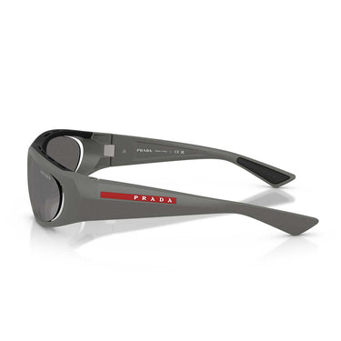 Prada Occhiali da Sole PSB03S 16X7W1 Linea Rossa Grigio Metallizzato/Grigio Argento Specchiato Uomo 4