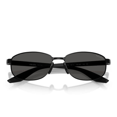 Prada Occhiali da Sole PSB53S 1AB08Z Linea Rossa Nero Grigio Scuro Uomo 5