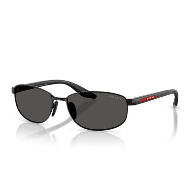 Prada Occhiali da Sole PSB53S 1AB08Z Linea Rossa Nero Grigio Scuro Uomo 2