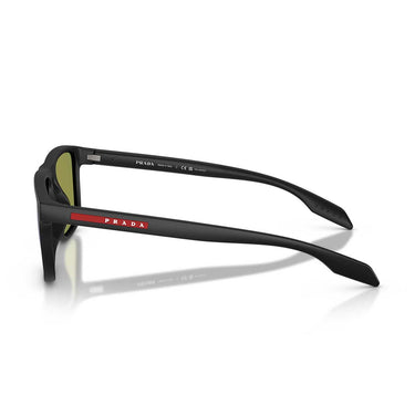 Prada Occhiali da Sole PSC01S 12P31G Linea Rossa Nero Opaco/Viola Specchiato Uomo Polarizzati 3