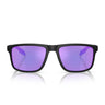 Prada Occhiali da Sole PSC01S 12P31G Linea Rossa Nero Opaco/Viola Specchiato Uomo Polarizzati