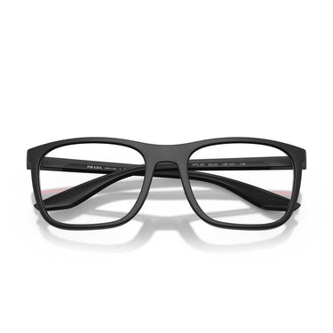 Prada Occhiali da Vista PS06TV 12P1O1 Linea Rossa Nero Opaco/Trasparente Uomo 5