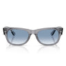 Ray-Ban Occhiali da Sole RB0832S 68463F Mega Wayfarer II Grigio/Trasparente Sfumato Blu Unisex