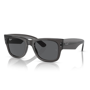 Ray-Ban Occhiali da Sole RB0840S 1406B1 Mega Wayfarer Nero Trasparente/Grigio Scuro Unisex 1