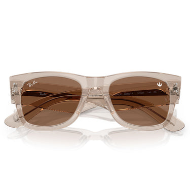 Ray-Ban Occhiali da Sole RB0840S 68701A Mega Wayfarer X Star Wars Marrone Chiaro Trasparente/Viola Chiaro Unisex 6