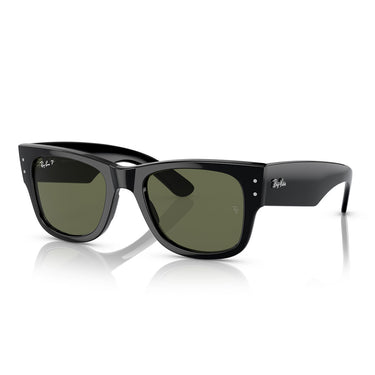 Ray-Ban Occhiali da Sole RB0840S 901/58 Mega Wayfarer Nero/Verde G-15 Unisex Polarizzati 1