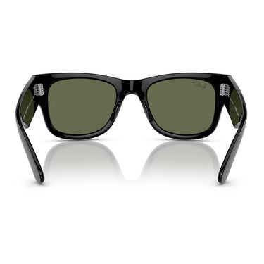 Ray-Ban Occhiali da Sole RB0840S 901/58 Mega Wayfarer Nero/Verde G-15 Unisex Polarizzati 3