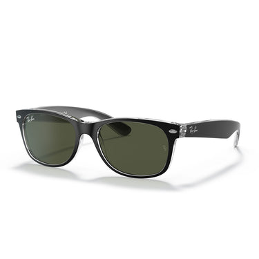 Ray-Ban Gafas de Sol RB2132 6052 New Wayfarer Negro/Verde G-15 Unisex 2
