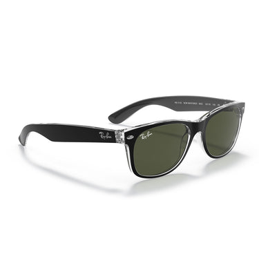 Ray-Ban Gafas de Sol RB2132 6052 New Wayfarer Negro/Verde G-15 Unisex 5
