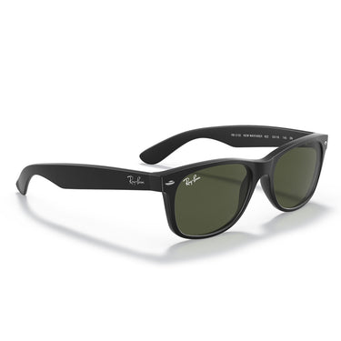 Ray-Ban Occhiali da Sole RB2132 622 New Wayfarer Nero-Verde G-15 Unisex 5