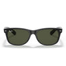 Ray-Ban Okulary Przeciwsłoneczne RB2132 622 New Wayfarer Czarny-Zielony G-15 Unisex