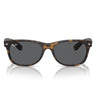 Ray-Ban Lunettes de Soleil RB2132 865-B1 New Wayfarer Havana-Gris Foncé Unisexe