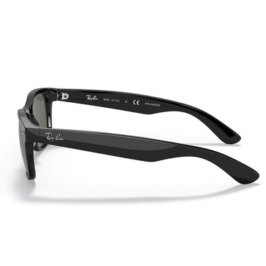 Ray-Ban Okulary Przeciwsłoneczne RB2132 901-58 New Wayfarer Czarny Błyszczący-Zielony Unisex Polaryzowane 2