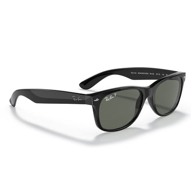 Ray-Ban Okulary Przeciwsłoneczne RB2132 901-58 New Wayfarer Czarny Błyszczący-Zielony Unisex Polaryzowane 4