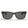 Ray-Ban Sunglasses RB2132 901-58 New Wayfarer Glossy Black-Green Unisex Polarized