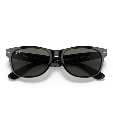 Ray-Ban Gafas de Sol RB2132 901 New Wayfarer Negro/Verde G-15 Unisex 6