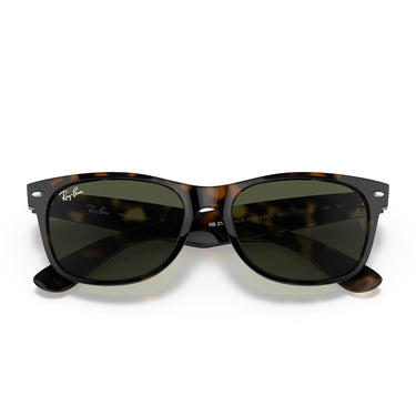 Ray-Ban Occhiali da Sole RB2132 902L New Wayfarer Marrone/Verde G-15 Unisex