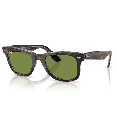 Ray-Ban Sunglasses RB2140 14134E Wayfarer Dark Brown/Green Unisex 1