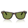 Ray-Ban Sunglasses RB2140 14134E Wayfarer Dark Brown/Green Unisex