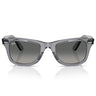 Ray-Ban Occhiali da Sole RB2140 684671 Wayfarer Grigio Trasparente/Grigio Chiaro Sfumato Unisex