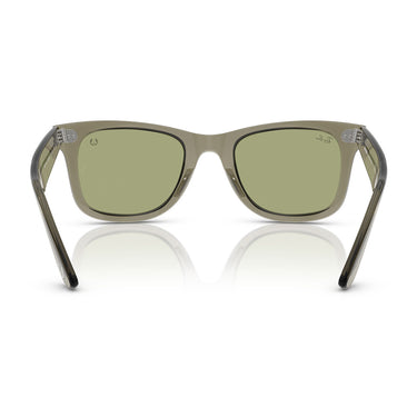 Ray-Ban Occhiali da Sole RB2140 68694E Wayfarer Star Wars Verde Trasparente Verde Bottiglia Unisex  4