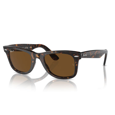 Ray-Ban Occhiali da Sole RB2140 902/57 Wayfarer Havana/Marrone Unisex Polarizzati 2