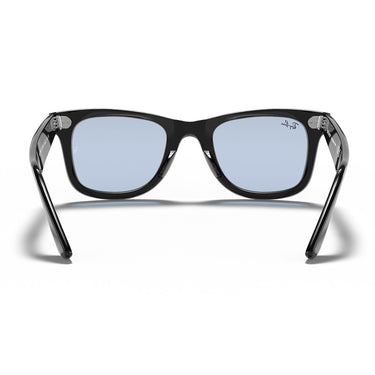 Ray-Ban Occhiali da Sole RB2140F 901/64 Wayfarer Nero/Blu Grigio Unisex 4