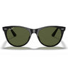 Ray-Ban Sunglasses RB2185 901-58 Black-Green G-15 Unisex Polarized