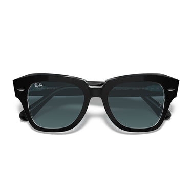 Ray-Ban Occhiali da Sole RB2186 12943M State Street Nero/Blu Sfumato Unisex