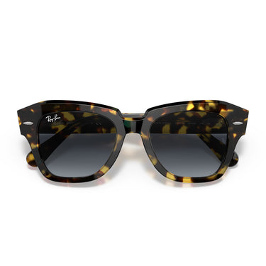 Ray-Ban Occhiali da Sole RB2186 133286 State Street Marrone/Blu Sfumato Unisex