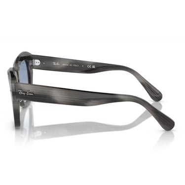 Ray-Ban Gafas de Sol RB2186 14043F State Street Striato Gris/Azul Transparente Unisex 3