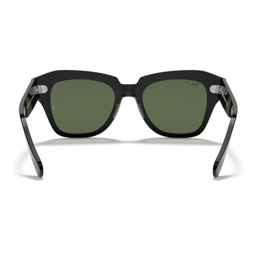 Ray-Ban Gafas de Sol RB2186 901/58 State Street Negro/Verde G-15 Unisex Polarizadas 4