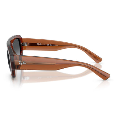 Ray-Ban Okulary Przeciwsłoneczne RB2218 6678T3 Brązowe Przezroczyste/Szare Gradientowe Unisex Polaryzowane 2