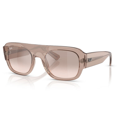 Ray-Ban Lunettes de Soleil RB2218 67278Z Marron Clair Transparent Marron Miroir Argent Unisexe 2