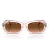 Ray-Ban Occhiali da Sole RB2221 6901A5 Rosa Trasparente/Rosa Sfumato Marrone Donna