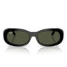 Ray-Ban Okulary Przeciwsłoneczne RB2221 901/31 Czarny/Zielony Damskie