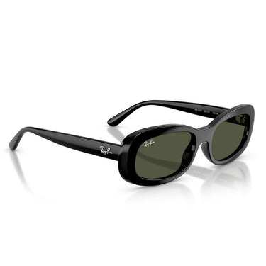 Ray-Ban Okulary Przeciwsłoneczne RB2221 901/31 Czarny/Zielony Damskie 5