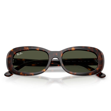 Ray-Ban Okulary Przeciwsłoneczne RB2221 902/31 Brązowy/Zielony Damskie 5