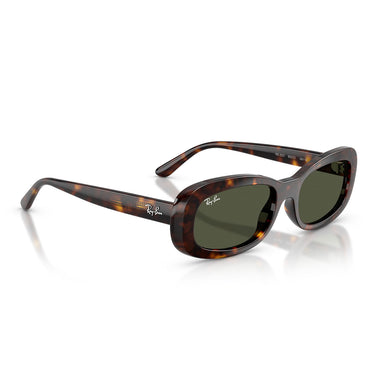 Ray-Ban Okulary Przeciwsłoneczne RB2221 902/31 Brązowy/Zielony Damskie 4