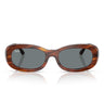Ray-Ban Okulary Przeciwsłoneczne RB2221 954/62 Brązowy Prążkowany/Niebieski Damskie
