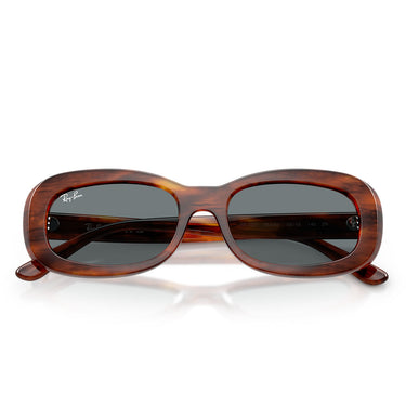 Ray-Ban Okulary Przeciwsłoneczne RB2221 954/62 Brązowy Prążkowany/Niebieski Damskie 5